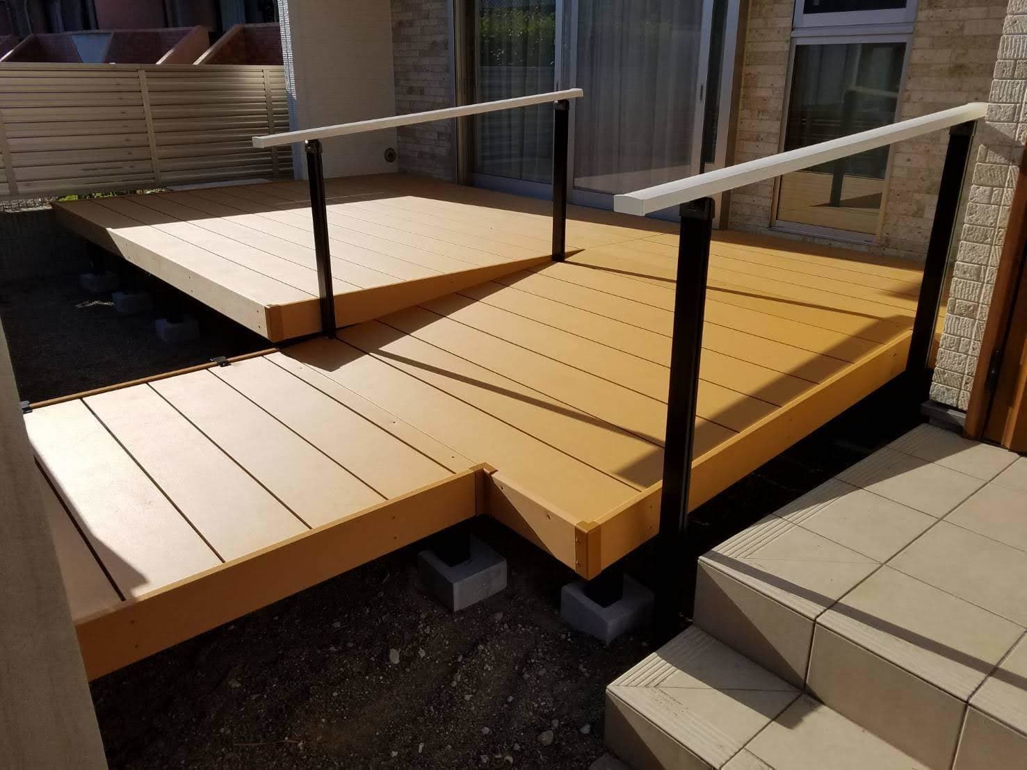 ウッドデッキ取替工事 | いなべ市のエクステリア工事ならイズ美