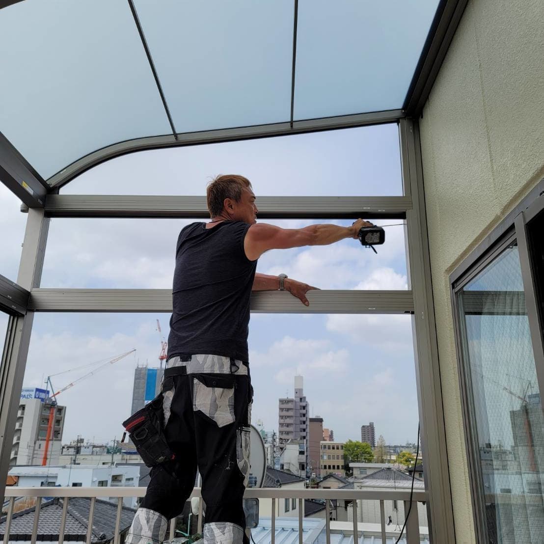 サンルーム修理 いなべ市 | いなべ市でエクステリア工事ならイズ美